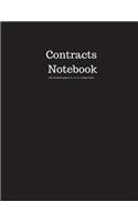 Contracts Notebook 200 Sheet/400 Pages 8.5 X 11 In.-College Ruled