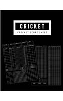 Cricket Score Sheet