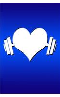Heart Weights: Great Journal with Heart on Weights