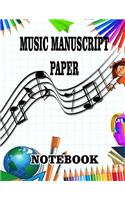 Music Manuscript Paper Notebook