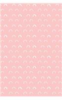 Notebook: Pink Curve Pattern Designed Cover: Dotted Grid, (6 X 9)