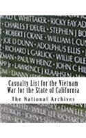 Casualty List for the Vietnam War for the State of California