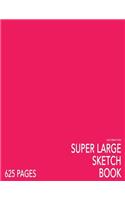 Light Bright Rose Super Large Sketchbook