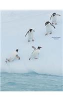 Unruled Penguin Notebook: Unruled, Blank Notebook. No Lines. No Page Numbers. Glossy Cover with Image on Front and Back. Full Size at 8.5 X 11 Inches. Great for Artwork or Jo