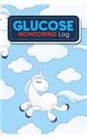 Glucose Monitoring Log: Blood Glucose Testing Log Sheet, Diabetic Log Books, Diabetes Blood Sugar Log Book, Blood Glucose Chart, Cute Unicorns Cover(70 Glucose Monitoring Log)