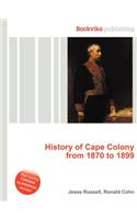 History of Cape Colony from 1870 to 1899