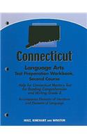 Connecticut Language Arts Test Preparation Workbook, Second Course