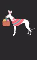 Greyhound Notebook - Easter Gift for Greyhound Lovers - Greyhound Journal: Medium College-Ruled Journey Diary, 110 page, Lined, 6x9 (15.2 x 22.9 cm)