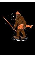 Bigfoot Carrying Fish