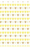 Hearts wallpaper notebook yellow