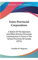 Extra-Provincial Corporations