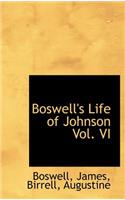Boswell's Life of Johnson Vol. VI