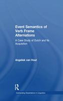 Event Semantics of Verb Frame Alternations