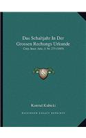 Das Schaltjahr In Der Grossen Rechungs Urkunde: Corp. Inscr. Attic. I. Nr. 273 (1885)(German)