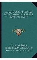 Acta Societatis Regiae Scientiarum Upsaliensis, 1740-1745 (1751)