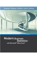 Modern Business Statistics with Microsoft Office Excel (with Xlstat Education Edition Printed Access Card)