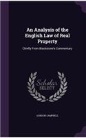 Analysis of the English Law of Real Property