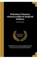 Philodemi Volumina rhetorica edidit dr Siegfried Sudhaus; Volumen Suppl