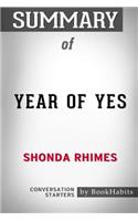 Summary of Year of Yes by Shonda Rhimes