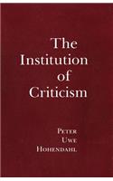 Institution of Criticism