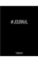 Notebook for Cornell Notes, 120 Numbered Pages, #JOURNAL, Black Cover