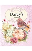 Darcy's Notebook: Premium Personalized Ruled Notebooks Journals for Women and Teen Girls