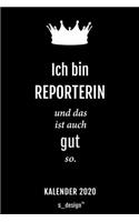 Kalender 2020 für Reporter / Reporterin