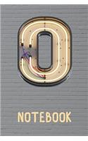 O Monogram Notebook: 120 Pages Dotted Grid Pattern - 6 x 9" (Initial Letter Notebooks Collection - Journal, Notebook, Diary, Composition Book, Sketchbook)