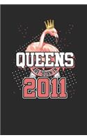 Queens Are Born In 2011: Graph Paper Journal (6" X 9" - 120 Pages/ 5 Squares per inch) for Birthday Gift Idea for Women