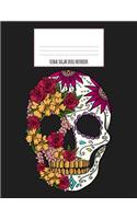 Floral Sugar Skull Notebook