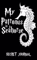 My Patronus Is A Seahorse: 120 Page Blank Line Journal, Notebook