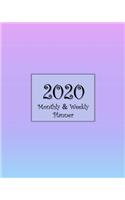 2020 Monthly & Weekly Planner
