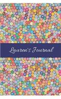 Lauren's Journal: Cute Personalized Name College-Ruled Notebook for Girls & Women - Blank Lined Gift Journal/Diary for Writing & Note Taking