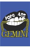 Dope Ass Gemini: Gemini Notebook - Zodiac Notebook - Zodiac Journal - Blank Lined Journal