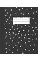 Graph Paper Notebook: Quad Ruled Graph Paper Composition Notebook for Students Math and Science Black and Gray Studs