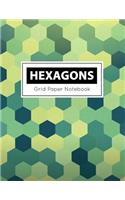 Hexagons Grid Paper Notebook