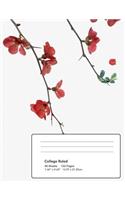 Flowering Red Quince Gone Wild Composition Notebook