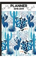 2018-2019 Planner: 2019 Daily Planner Cactus Succulents Illustration, September 2018 December 2019, 6" x 9" Daily Weekly Monthly Planner, Organizer, Agenda and Calenda