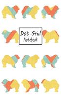 Dot Grid Notebook: Chow Chow Dog Pattern - A Dotted Matrix Journal (Composition Book)