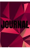 Polygonal Abstract Geometric Background Lined Writing Journal Vol. 36