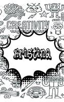 Kristina: Personalized Doodle Journal, Notebook Diary Features 120 Pages of Lined Paper Featuring 120 Pages 6x9