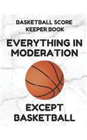 Basketball Score Keeper Book