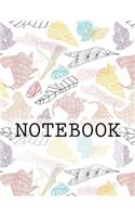 Notebook: Autumn Leaves in White, Lake District. Dotted (8.5 X 11): Dotted Paper Notebook: Autumn Leaves in White, Lake District. Dotted (8.5 X 11): Dotted Paper Notebook