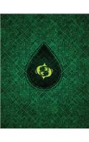 Monogram Pisces Sketchbook: Blank Art Pad Notebook Journal(76 Monogram Chartreuse 150 Sketch)
