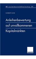 Anleihenbewertung Auf Unvollkommenen Kapitalmärkten