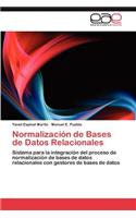 Normalizacion de Bases de Datos Relacionales