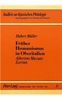 Frueher Humanismus in Oberitalien