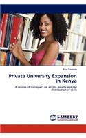 Private University Expansion in Kenya