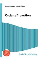 Order of Reaction