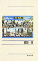 Vintage Lined Notebook Greetings from Scenic Southern Indiana